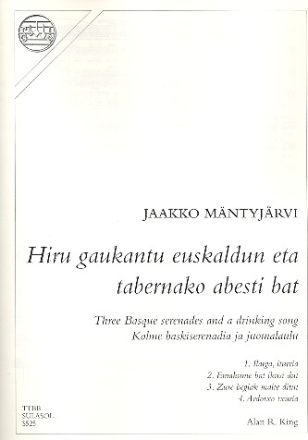 Hiru gaukantu euskaldun eta tabernako abesti bat for male chorus a cappella score (fin)