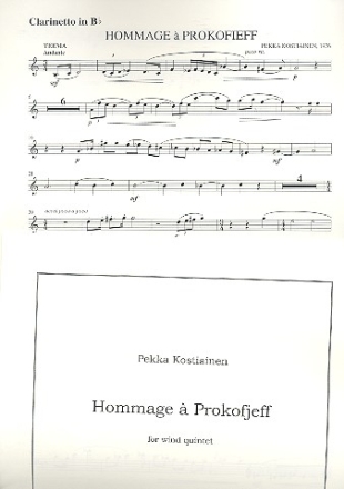 Hommage  Prokofieff for flute, oboe, clarinet, horn and bassoon parts