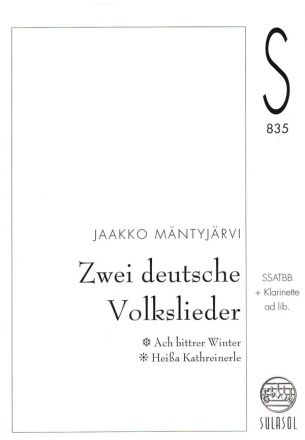 2 deutsche Volkslieder: for mixed chorus (SSATBB) and clarinet in A ad lib. score and clarinet part