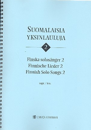 Finnish Solo Songs vol.2 for soprano (tenor) and piano (en/dt/fin) score