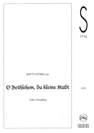 O Bethlehem, du kleine Stadt for mixed chorus a cappella vocal score (dt)