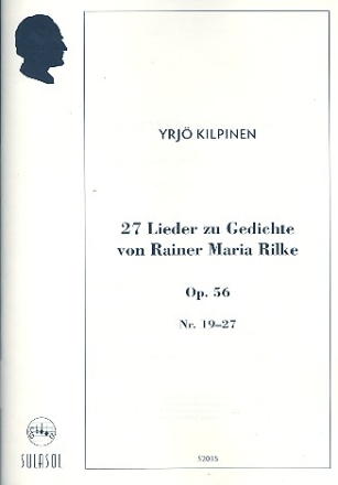 27 Lieder op.56 Band 3 (Nr.19-27) fr Gesang und Klavier