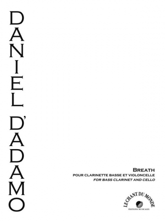 Daniel D'Adamo, Breath Bass Clarinet and Cello Book & Part[s]