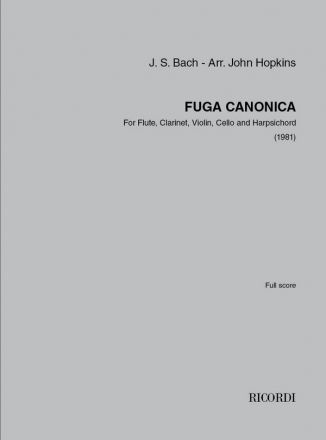 John Hopkins, Fuga Canonica Ensemble Partitur