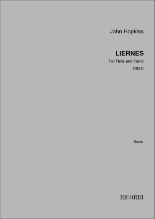 John Hopkins, Liernes Flte und Klavier Partitur-Set