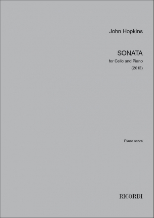 John Hopkins, Sonata Cello und Klavier Buch + Einzelstimme