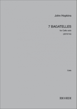 John Hopkins, 7 Bagatelles cello Buch