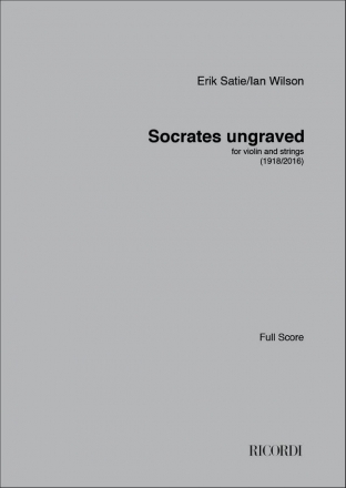 Erik Satie, Socrates ungraved 4-6 String Instruments Buch