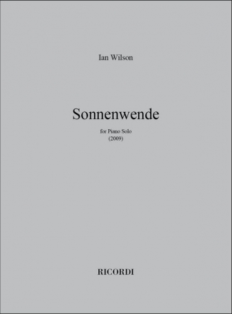 Ian Wilson, Sonnenwende Klavier Buch