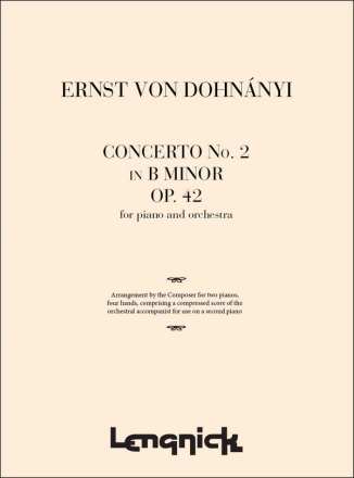 Concerto no.2 in B Minor op.42 for 2 pianos piano reduction