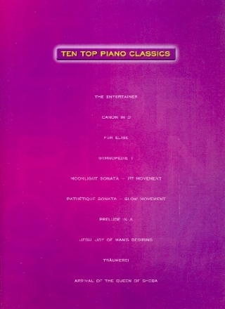 Ten Top Piano Classics Klavier Spielbuch Grade 5-7