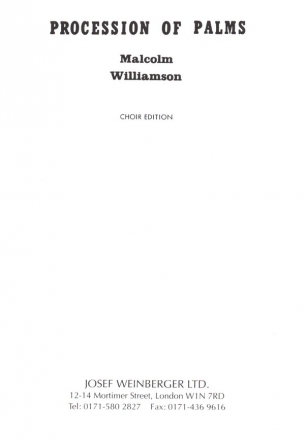 Procession of Psalms for mixed chorus a capppella score (en)