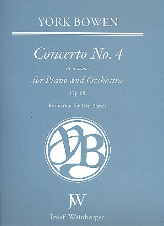 Concerto in a Minor no.4 op.88 for piano and orchestra for 2 pianos score