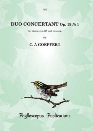 Duo concertant op.19,1 for clarinet and bassoon 2 scores