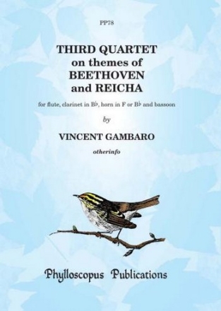 Quartet no.2 on Themes of Beethoven and Reicha for flute, clarinet, horn in F (Bb) and bassoon score and parts