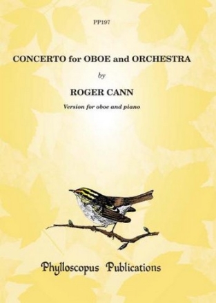 Roger Cann Concerto for Oboe and Orchestra oboe & piano