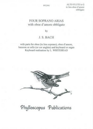 Johann Sebastian Bach Arr: C M M Nex, F H Nex and Dr Lance Whitehead E Four Soprano Arias with oboe d'amore obbligato - (alto flute part) voice & chamber ensemble