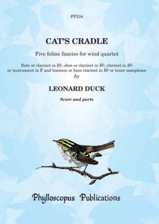 Leonard Duck Cat's Cradle,  Five feline fancies for wind quartet wind ensemble