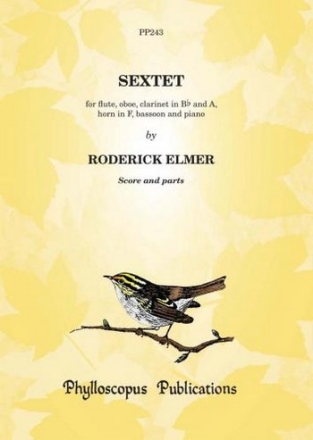 Roderick Elmer Sextet  (Wind Quintet and Piano) Piano score and parts piano sextet (piano & wind quintet)