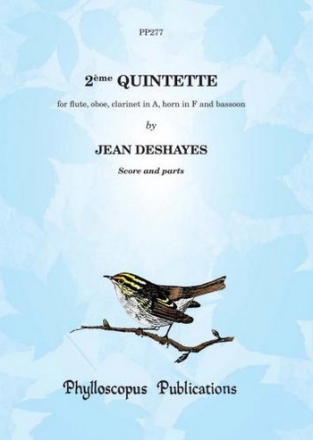 Jean Deshayes Ed: C M M Nex and F H Nex 2me Quintette  - Score and Parts wind quintet