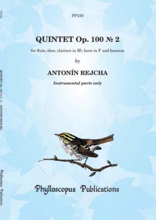 Anton Reicha Ed: C M M Nex and F H Nex Quintet in D minor, Op. 100 No. 2 (Parts only) wind quintet