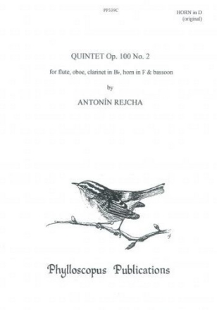 Anton Reicha Ed: C M M Nex and F H Nex Quintet in D minor, Op. 100 No. 2 - Horn in D (original) wind quintet