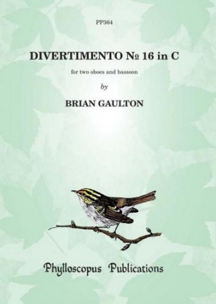 Brian Gaulton Divertimento No. 16 in C double reed ensemble, woodwind trio