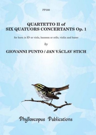 Giovanni Punto (a.k.a. Stitch) Ed: F H Nex and C M M Nex Quartetto II of Six Quatuors Concertants Op. 1 mixed ensemble