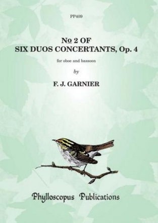 Duos concertant op.4,2 for oboe and bassoon score and parts