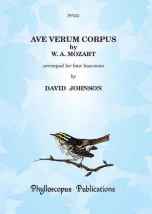 Ave verum corpus for 4 bassoons score and parts