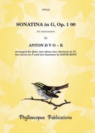 Antonin Dvorak Arr: David King Sonatina in G, Op. 100 wind nonet