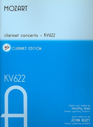 Konzert B-Dur KV622 fr Klarinette und Orchester fr Klarinette und Klavier