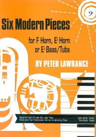 Peter Lawrance, Six Modern Pieces Eb Bass-Tuba Bc Tuba und Klavier Buch