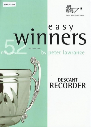 Peter Lawrance, Easy Winners for Descant Recorder Descant Recorder Buch + CD