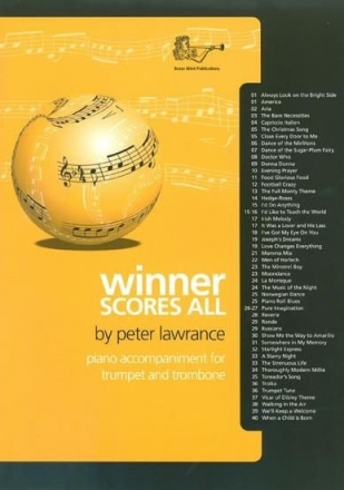 Winner Scores All - Piano Acc for Trumpet/Trombone Piano Accompaniment Buch