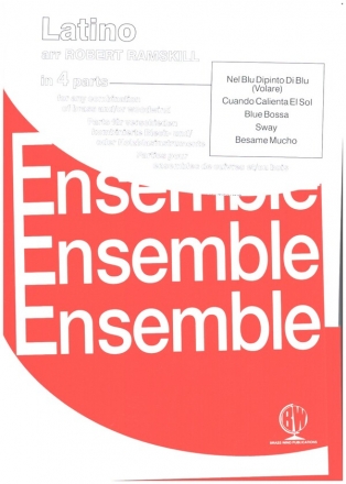 Latino for 4-part flexible wind ensemble score and parts