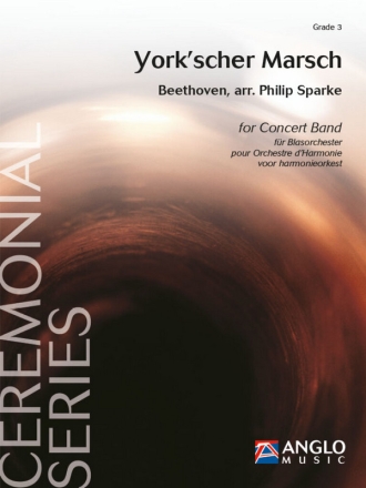 Ludwig van Beethoven, York'scher Marsch Concert Band/Harmonie Partitur + Stimmen