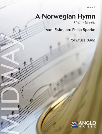 Axel Fiske, A Norwegian Hymn Brass Band Partitur + Stimmen