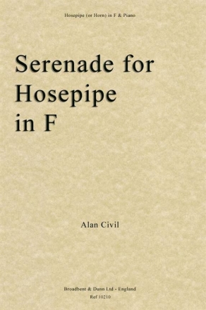 Alan Civil, Serenade for Hosepipe In F Hosepipe Buch