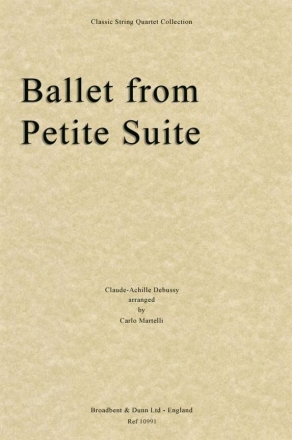 Claude Debussy, Ballet from Petite Suite Streichquartett Stimmen-Set