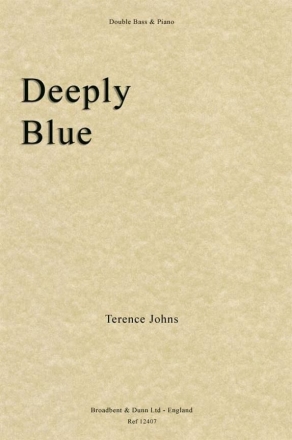 Terence Johns, Deeply Blue Double Bass and Piano Buch