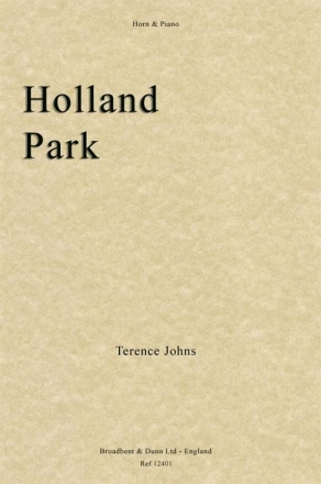 Terence Johns, Holland Park Horn und Klavier Buch