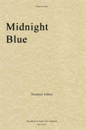 Terence Johns, Midnight Blue Viola und Klavier Buch