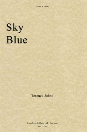 Terence Johns, Sky Blue Violine und Klavier Buch