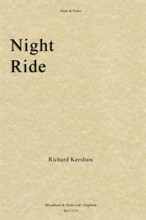 Richard Kershaw, Night Ride Horn und Klavier Buch