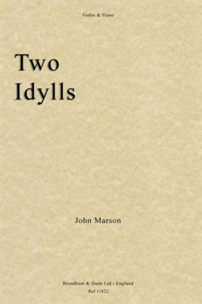 John Marson, Two Idylls Violine und Klavier Buch