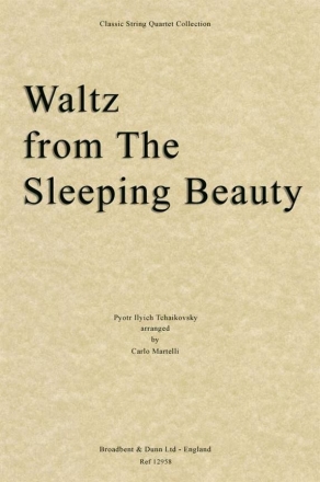 Waltz from The Sleeping Beauty for string quartet score