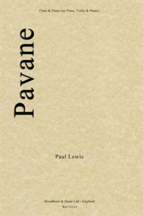 Paul Lewis, Pavane Flte und Klavier Buch