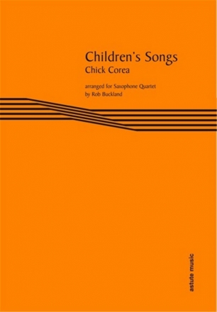 Children's Songs for saxophone quartet score and parts