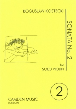 Boguslaw Kostecki, Sonata No 2 for violin solo Partitur